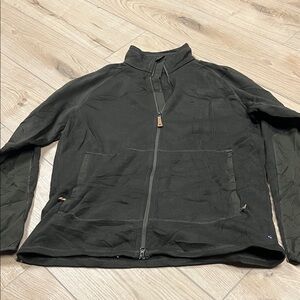 Fjallraven Dark Green ovik fleece zip Sweater